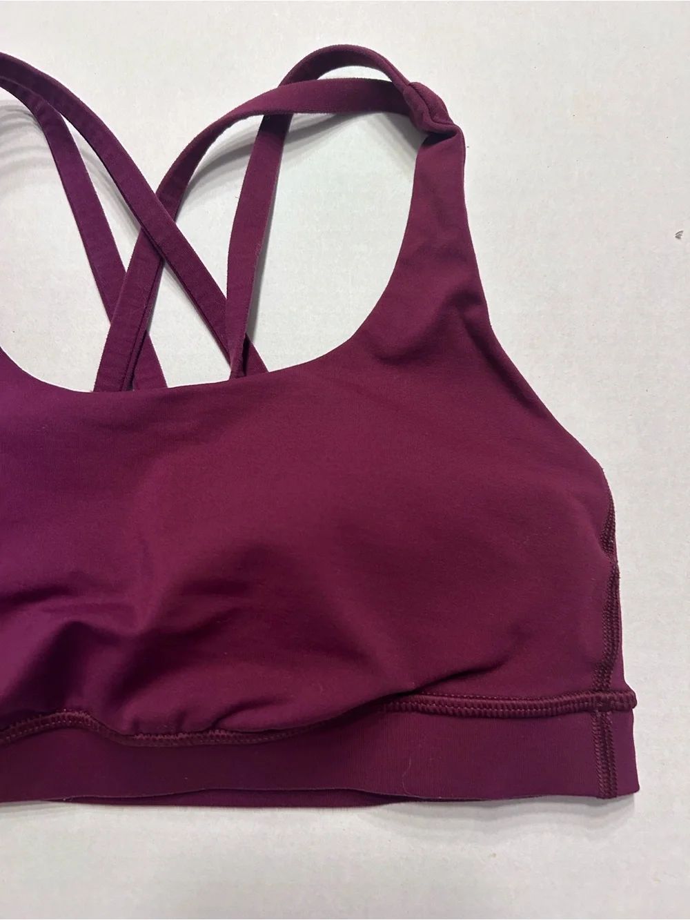 Lululemon Energy Sports Bra Burgundy Size 4